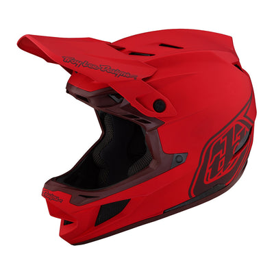 Troy Lee Designs D4 Composite BMX Race Helmet-Stealth Red