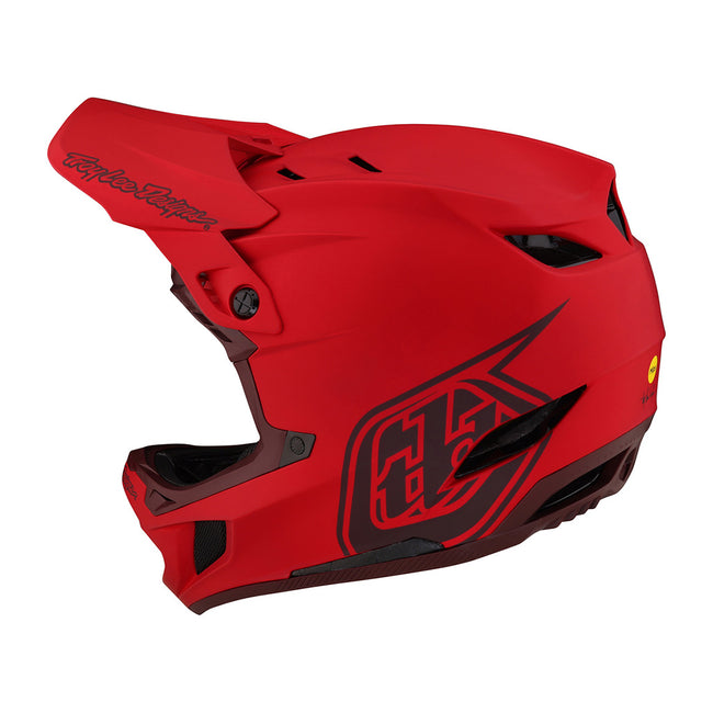 Troy Lee Designs D4 Composite BMX Race Helmet-Stealth Red - 3