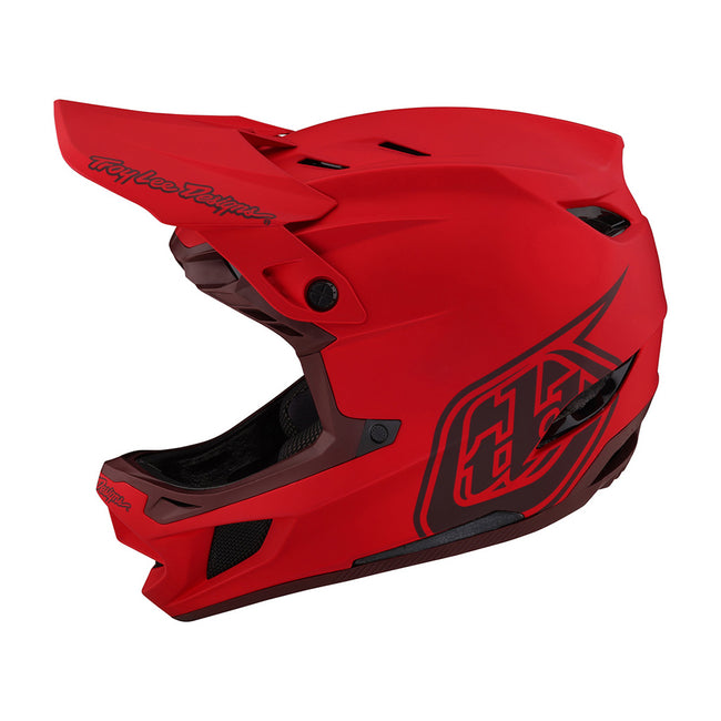 Troy Lee Designs D4 Composite BMX Race Helmet-Stealth Red - 2