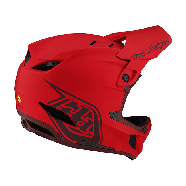 Troy Lee Designs D4 Composite BMX Race Helmet-Stealth Red - 5