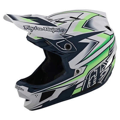 Troy Lee Designs D4 Composite BMX Race Helmet-Volt White