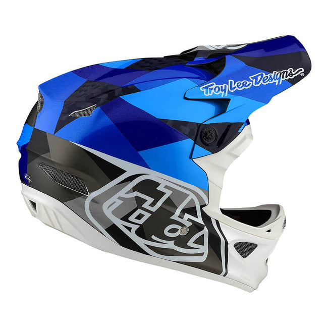 Troy Lee Designs D3 Fiberlite Jet BMX Race Helmet-Blue - 2