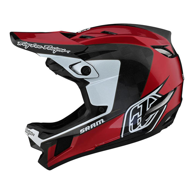 Troy Lee Designs D4 Carbon MIPS Corsa Sram BMX Race Helmet-Red - 2