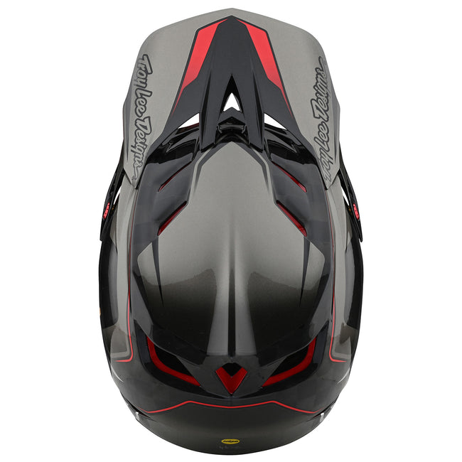 Troy Lee Designs D4 Carbon MIPS Exile BMX Race Helmet-Gray - 5
