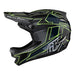 Troy Lee Designs D4 Carbon MIPS Graph BMX Race Helmet-Gray/Green - 2