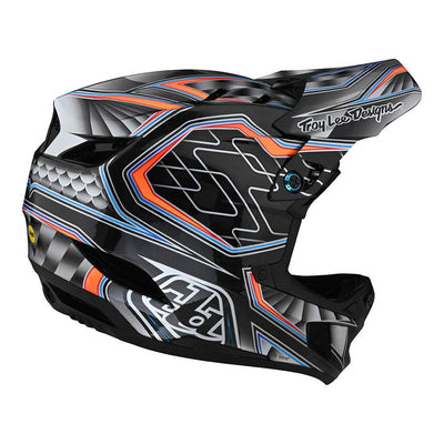 Troy Lee Designs D4 Carbon MIPS Low Rider BMX Race Helmet-Gray
