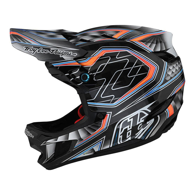 Troy Lee Designs D4 Carbon MIPS Low Rider BMX Race Helmet-Gray - 2