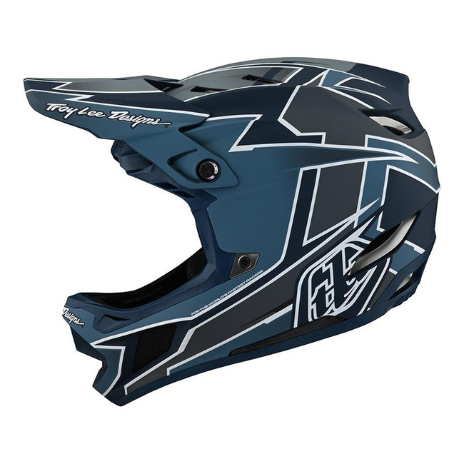Troy Lee Designs D4 Composite MIPS Graph BMX Race Helmet-Marine - 1