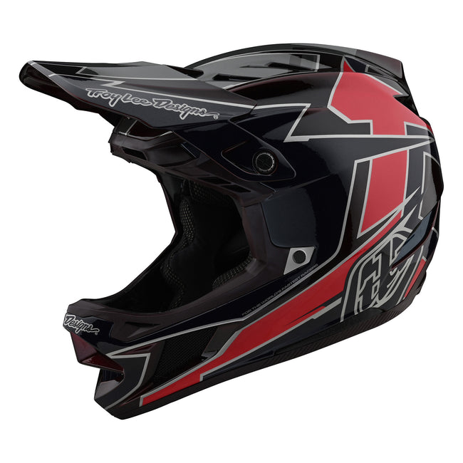 Troy Lee Designs D4 Composite MIPS Graph BMX Race Helmet-Red - 1
