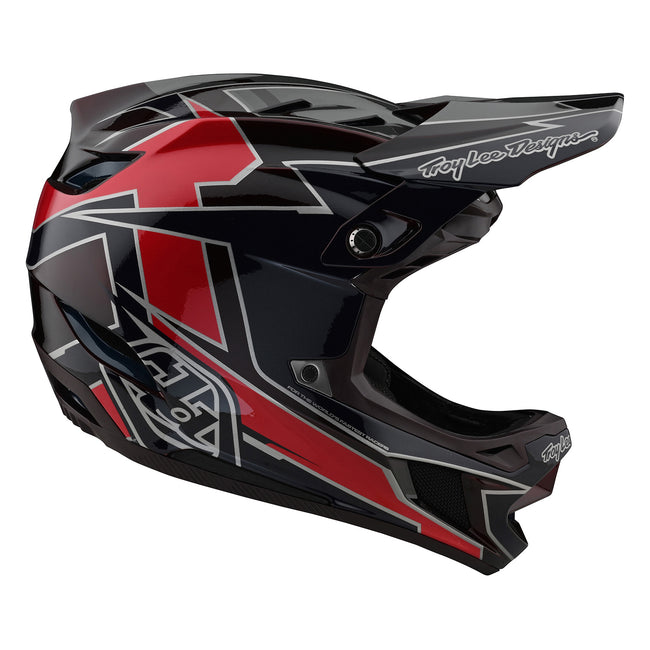 Troy Lee Designs D4 Composite MIPS Graph BMX Race Helmet-Red - 3