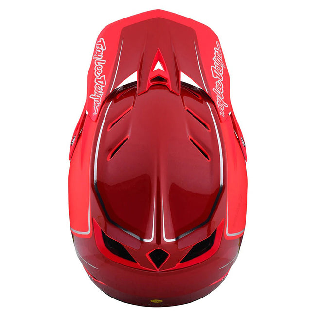 Troy Lee Designs D4 MIPS BMX Race Helmet-Shadow Glo Red - 5
