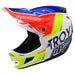 Troy Lee Designs D4 Composite Qualifier BMX Race Helmet-White/Blue - 1