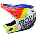 Troy Lee Designs D4 Composite Qualifier BMX Helmet-White/Blue - 2