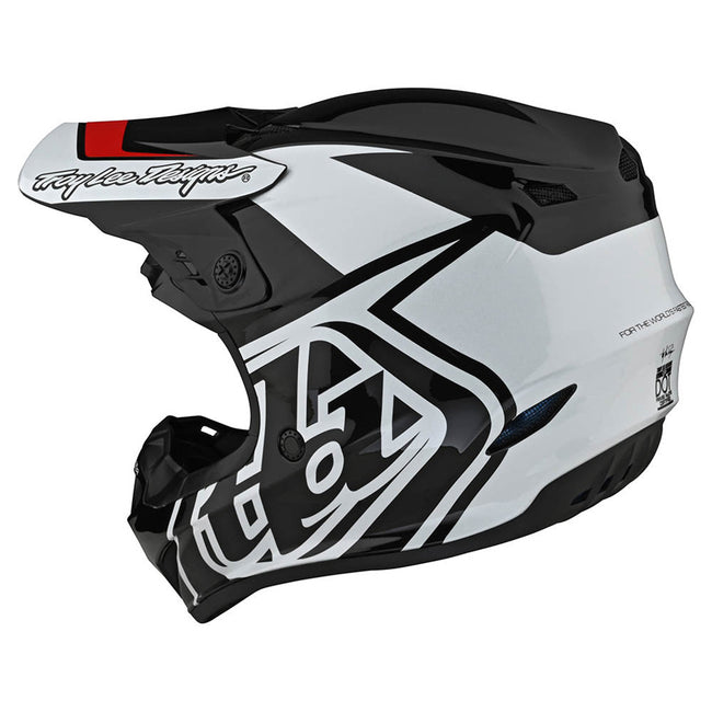 Troy Lee Designs GP Overload BMX Race Helmet-Black/White - 3