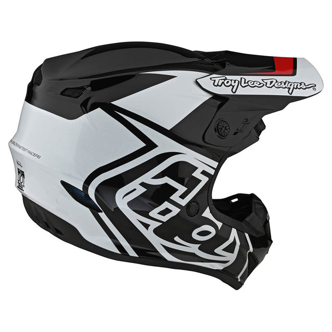 Troy Lee Designs GP Overload Helmet-Black/White - 6