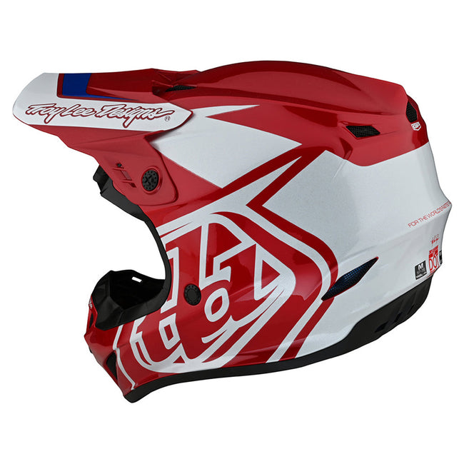 Troy Lee Designs GP Overload BMX Race Helmet-Red/White - 3