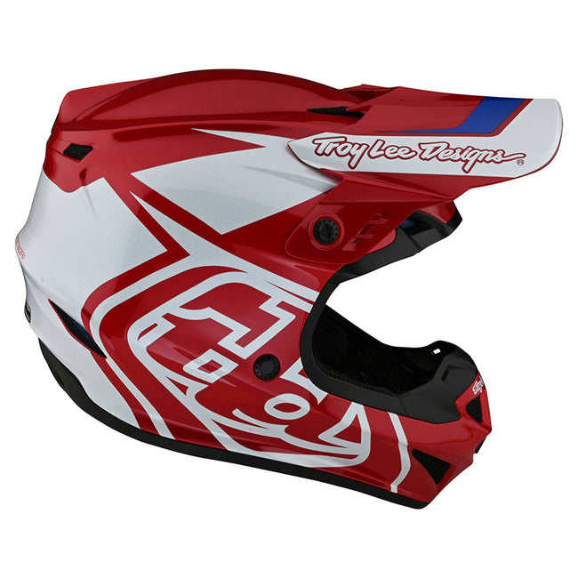 Troy Lee Designs GP Overload BMX Race Helmet-Red/White - 6