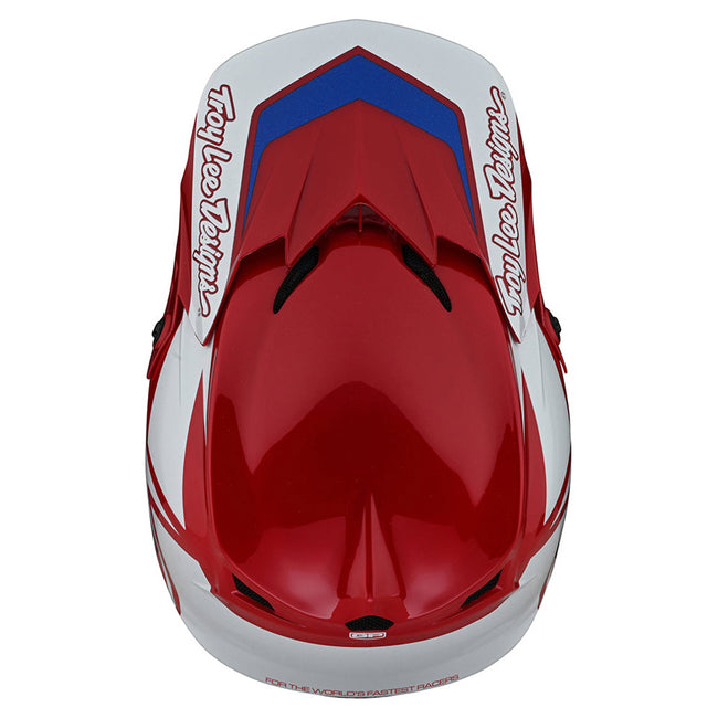 Troy Lee Designs GP Overload BMX Race Helmet-Red/White - 7