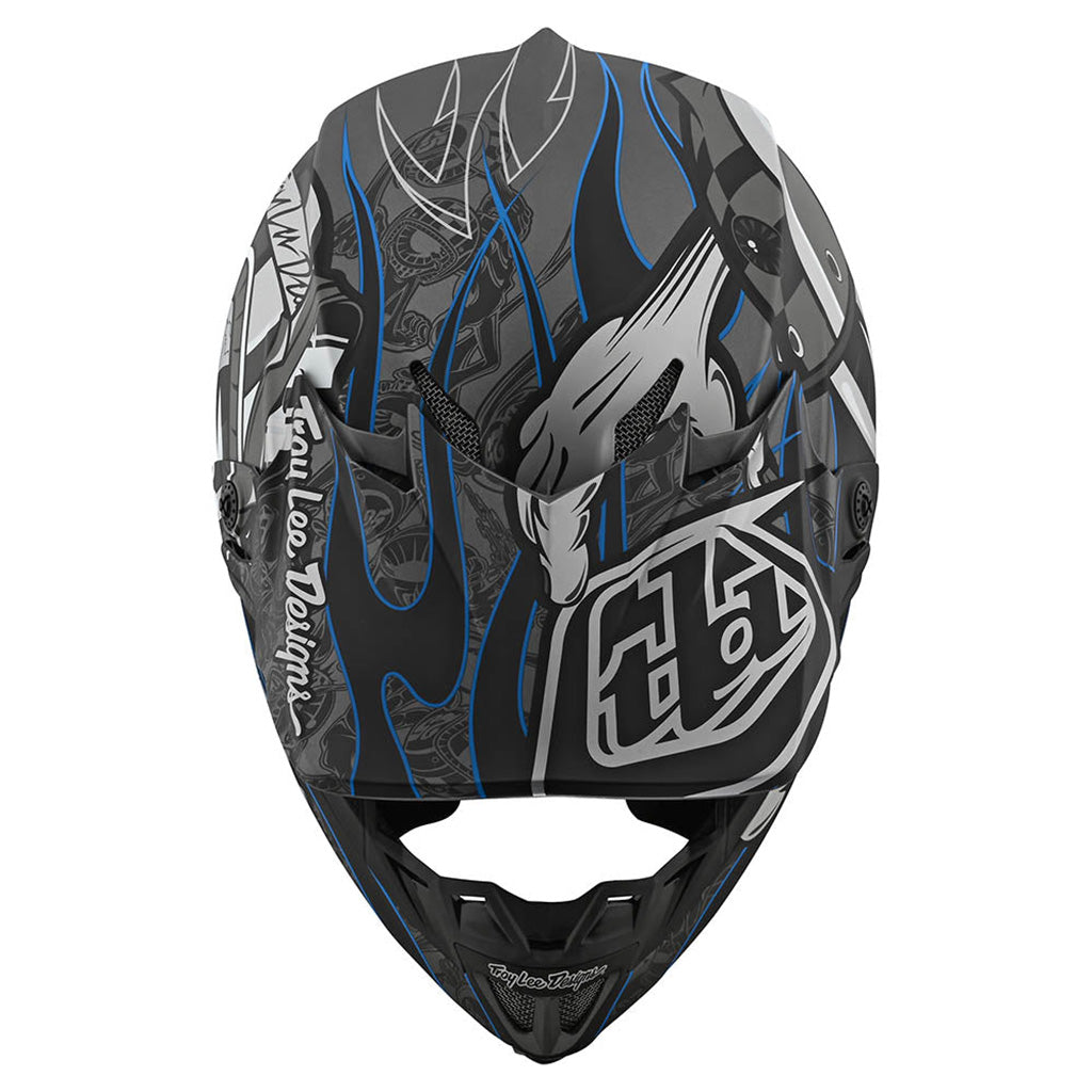 eyeballs motorcycle helmet Troy Lee Designs SE4 MIPS Eyeball BMX Race Helmet-Black/Silver – J&R  Bicycles, Inc