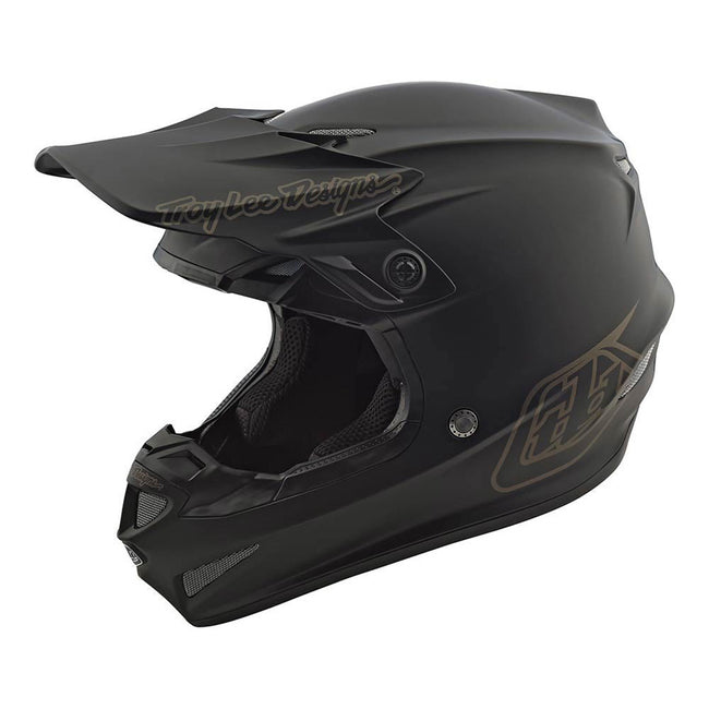 Troy Lee Designs SE4 Polyacrylite MIPS Mono BMX Race Helmet-Black - 1