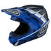 Troy Lee Designs SE4 Polyacrylite MIPS Warped Helmet-Blue - 1