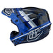 Troy Lee Designs SE4 Polyacrylite MIPS Warped Helmet-Blue - 3