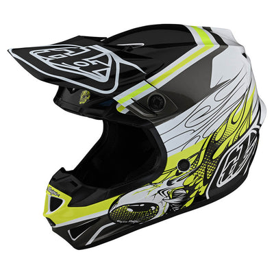 Troy Lee Designs SE4 Skooly BMX Race Helmet-Black/Yellow