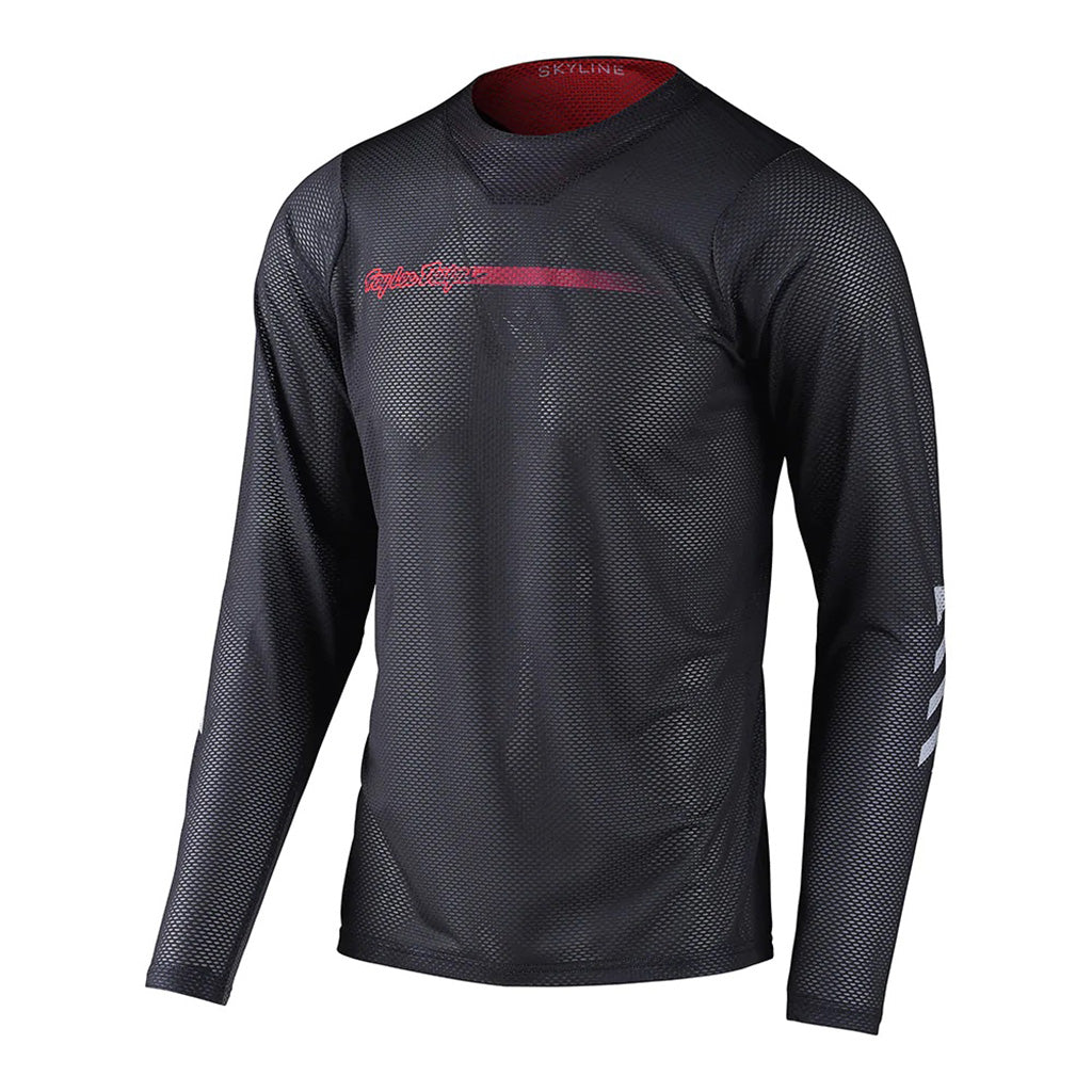Troy Lee Designs Skyline Air Channel LS BMX Race Jersey-Carbon
