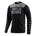Troy Lee Designs Skyline LS Chill BMX Race Jersey-Pinstripe Black/Gray - 1