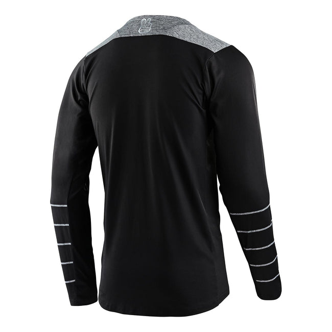 Troy Lee Designs Skyline LS Chill BMX Race Jersey-Pinstripe Black/Gray - 2