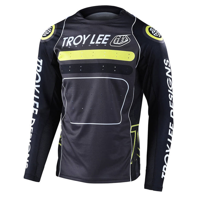 Troy Lee Designs Sprint Drop In BMX Race Jersey-Black/Green - 1