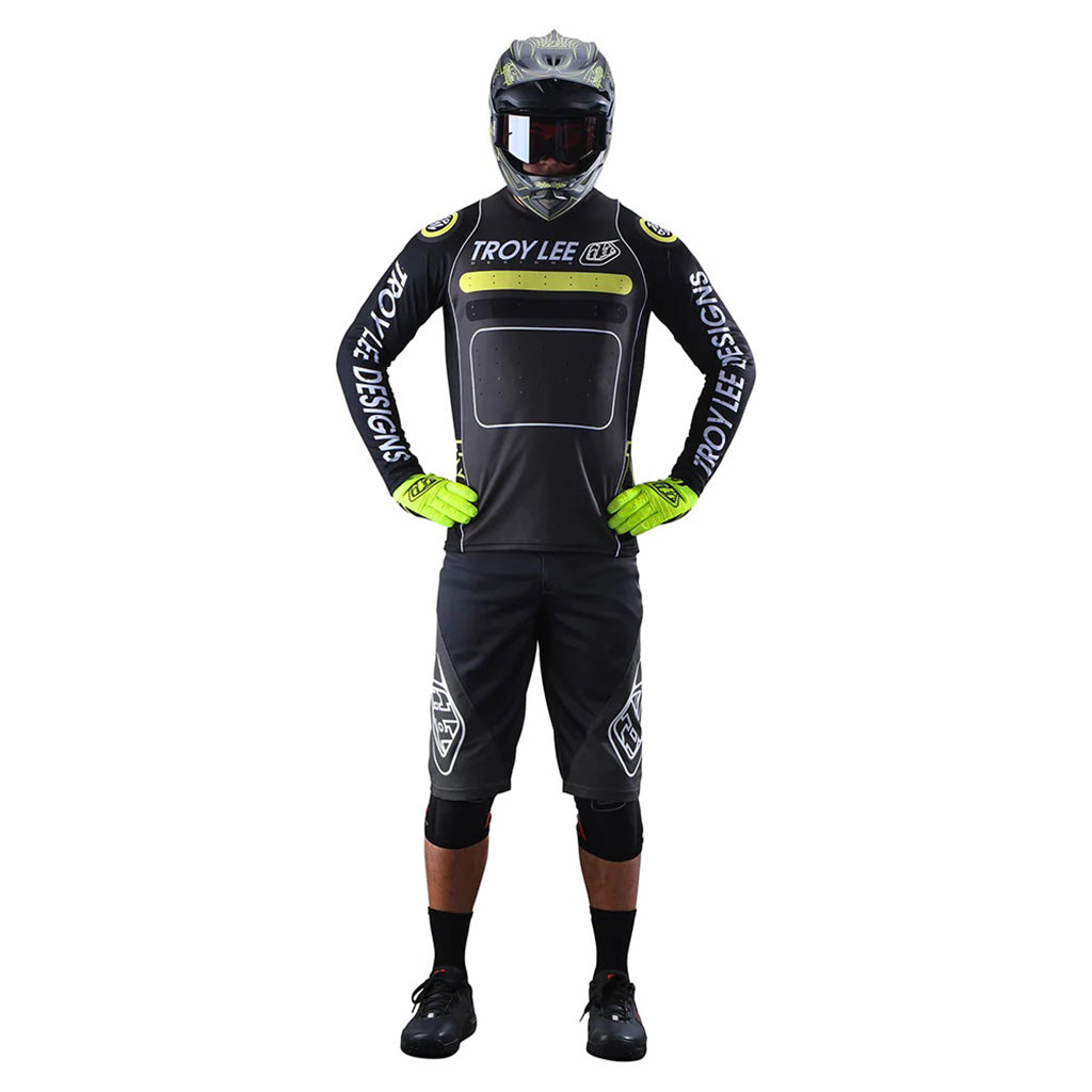 Troy Lee Sprint Drop In Jersey-Black/Green at J&R Bicycles – J&R
