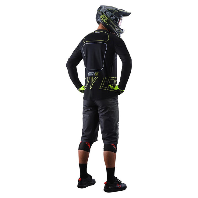 Troy Lee Designs Sprint Drop In BMX Race Jersey-Black/Green - 4