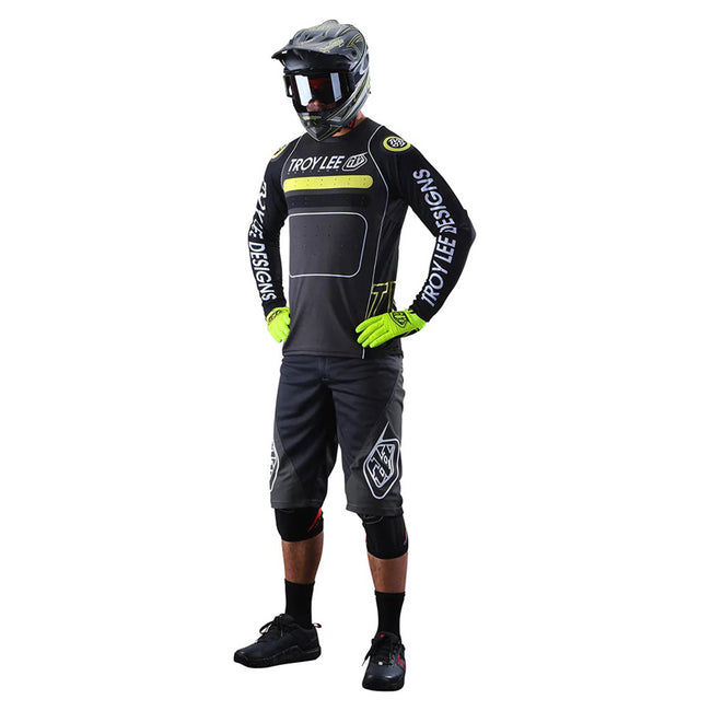 Troy Lee Designs Sprint Drop In BMX Race Jersey-Black/Green - 5