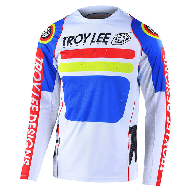 Troy Lee Designs Sprint Drop In BMX Race Jersey-White - 1