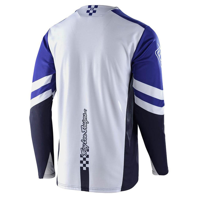 Troy Lee Sprint BMX Race Jersey Factory-Royal Blue/White - 2
