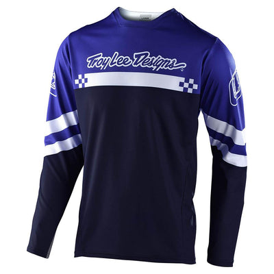 Troy Lee Sprint BMX Race Jersey Factory-Royal Blue/White