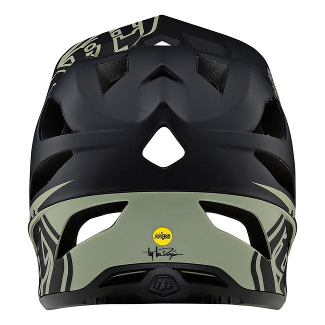 Troy Lee Designs Stage MIPS BMX Race Helmet-Stealth Black/Stone Gray - 3