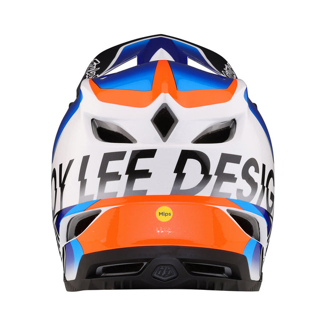 Troy Lee Designs D4 Composite BMX Race Helmet-Qualifier White/Blue - 3