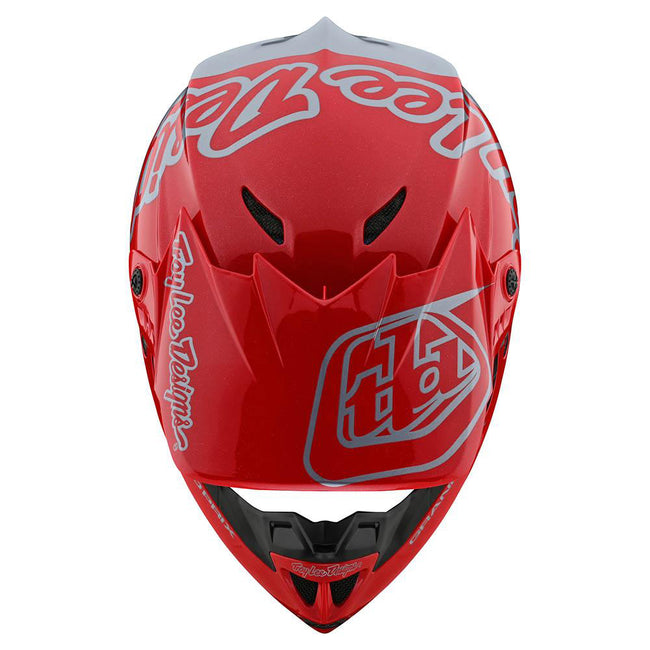 Troy Lee Designs GP Silhouette BMX Race Helmet-Red/Silver - 5