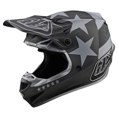 Troy Lee Designs SE4 Poly Freedom MIPS BMX Race Helmet-Black/Gray