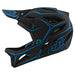 Troy Lee Designs Stage MIPS Helmet-Pinstripe Black/Cyan - 2