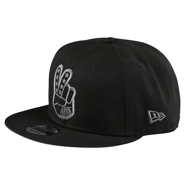 Troy Lee Designs Peace Sign Snapback Hat-Black - 1