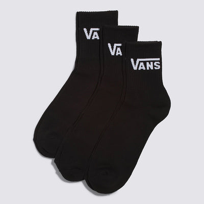 Vans Classic Half Crew Socks-3-Pack-Black