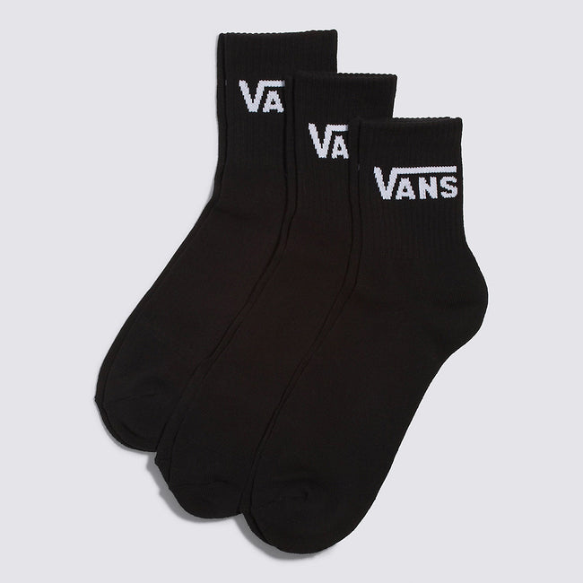 Vans Classic Half Crew Socks-3-Pack-Black - 1