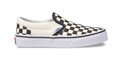 Vans Classic Slip-On Kids Shoe-Black/White Checkerboard