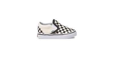Vans Classic Slip-On Todder Shoe-Black/White Checkerboard