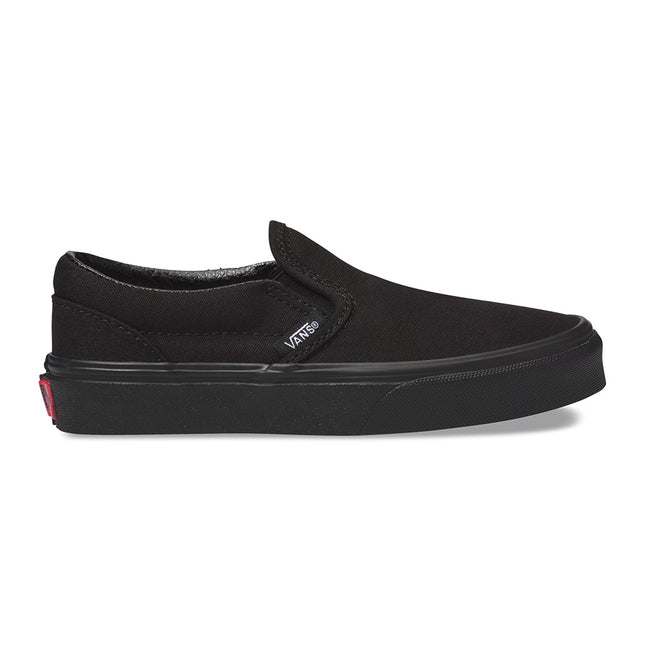 Vans Classic Slip-On Kids Shoe-Black/Black - 1