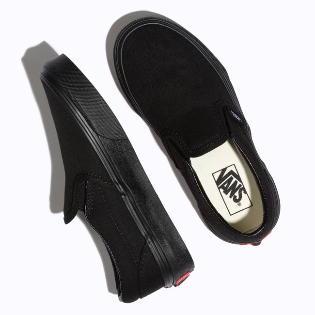 Vans Classic Slip-On Kids Shoe-Black/Black - 3