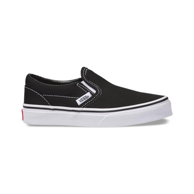Vans Classic Slip-On Kids Shoes-Black/True White